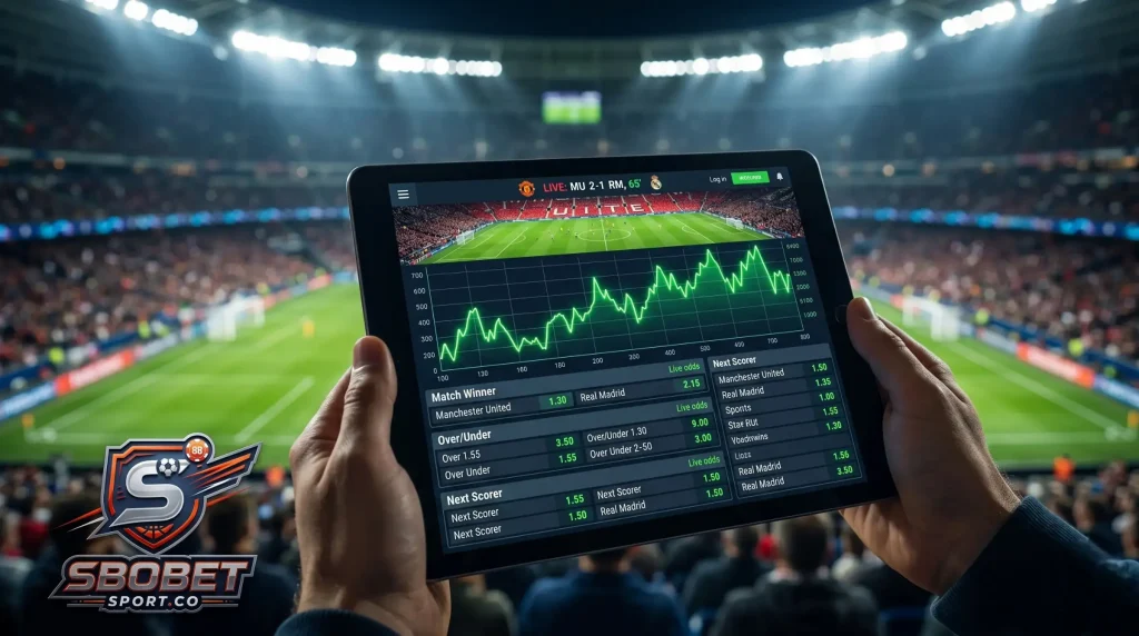 เว็บแทงบอลสด sbobet วิเคราะห์อัตราต่อรองและราคาค่าน้ำแบบเรียลไทม์